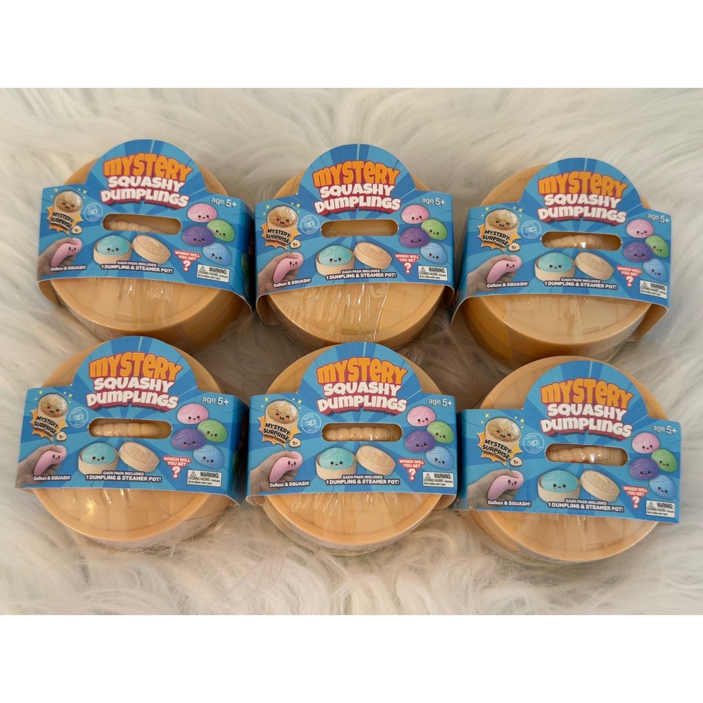 Royal Deluxe Mystery Squashy Dumplings Blind Box Toy Steamer Pot Mini 6 Pack